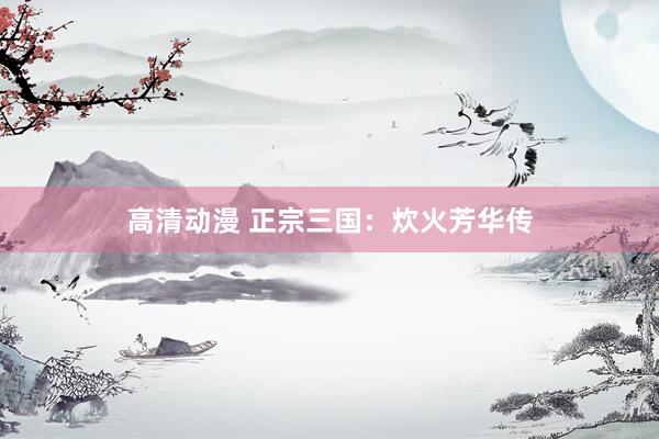 高清动漫 正宗三国：炊火芳华传