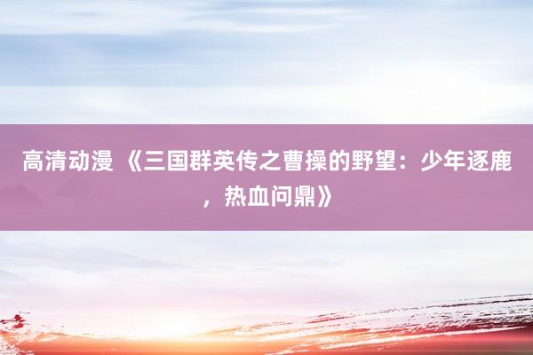 高清动漫 《三国群英传之曹操的野望：少年逐鹿，热血问鼎》
