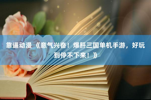 靠逼动漫 《意气兴奋！爆肝三国单机手游，好玩到停不下来！》