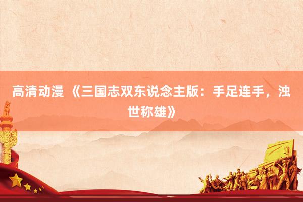 高清动漫 《三国志双东说念主版：手足连手，浊世称雄》
